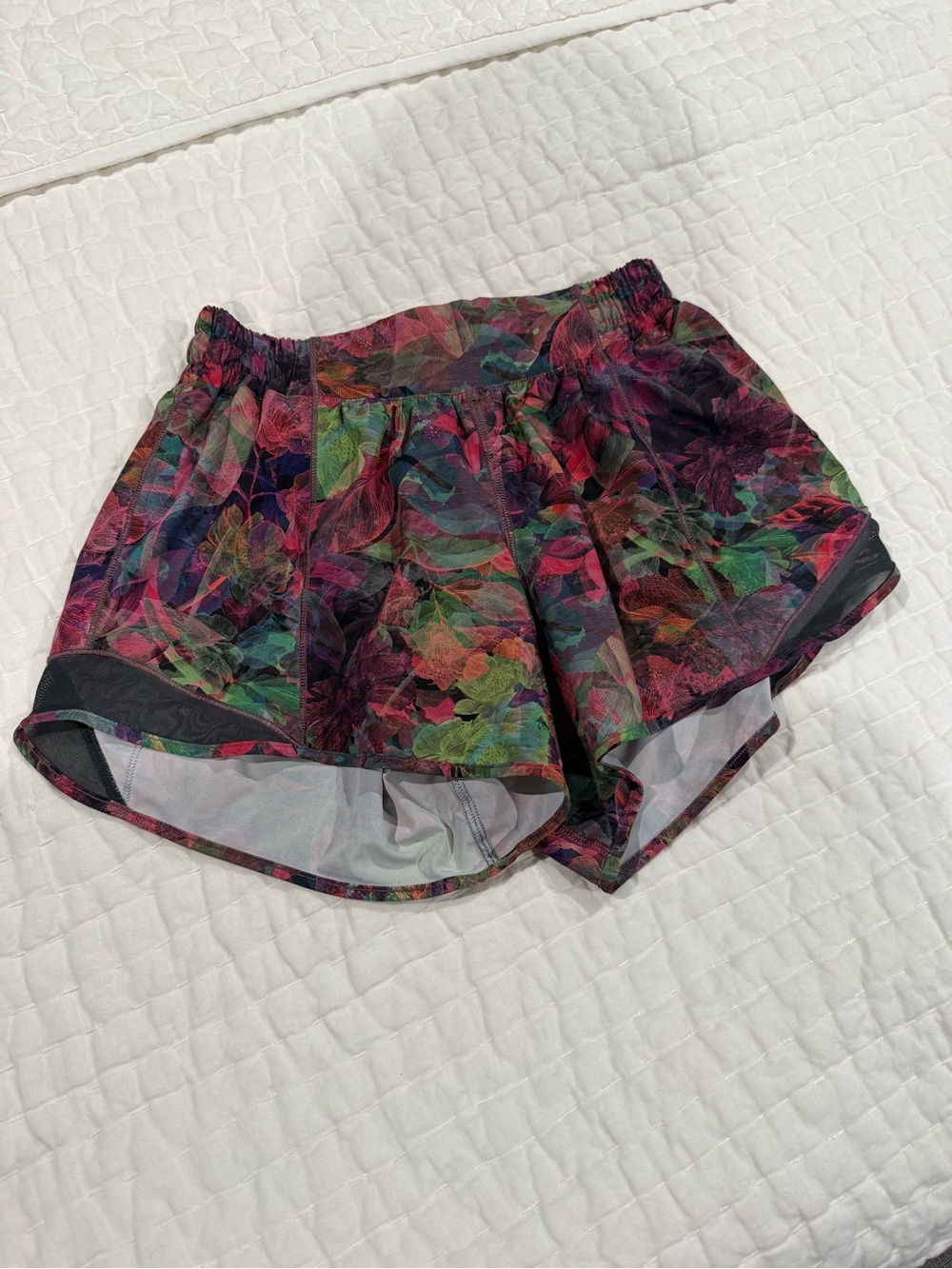 EUC lululemon athletica Multicolor Floral Print Athletic Shorts
